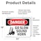 Signmission Go Slow Sound Horn, 24 in W x Rectangle, Vinyl Decal OS-2PACK-DS-D-1824-L-1283 - alternate 8